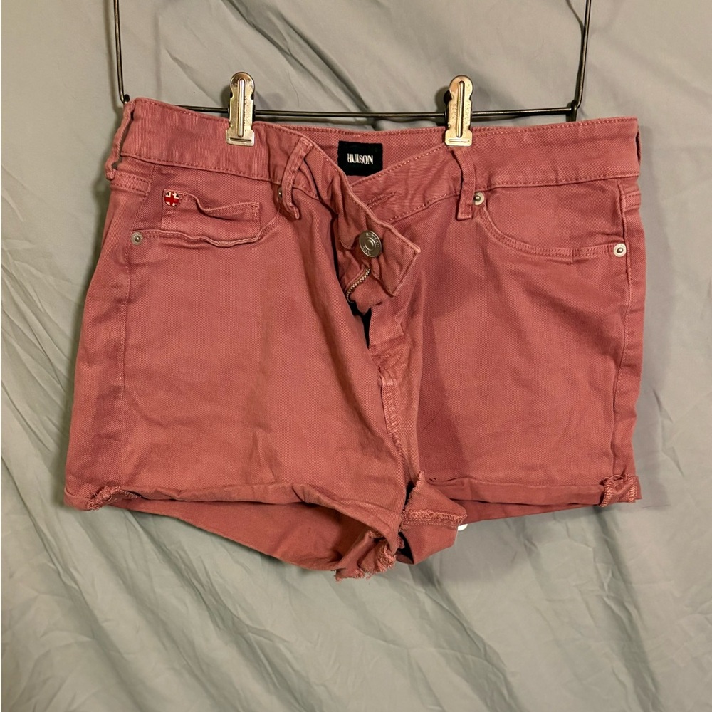 Hudson Jeans Women's Red Jean Shorts